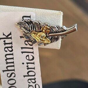 Vivienne Westwood EUGENIA Saturn Feather Earrings